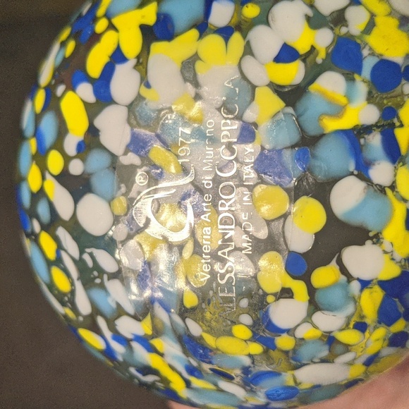 Murano Glass Mushrooms Set of 3 Vintage Hand Blown Made in Italy - Picture 7 of 11